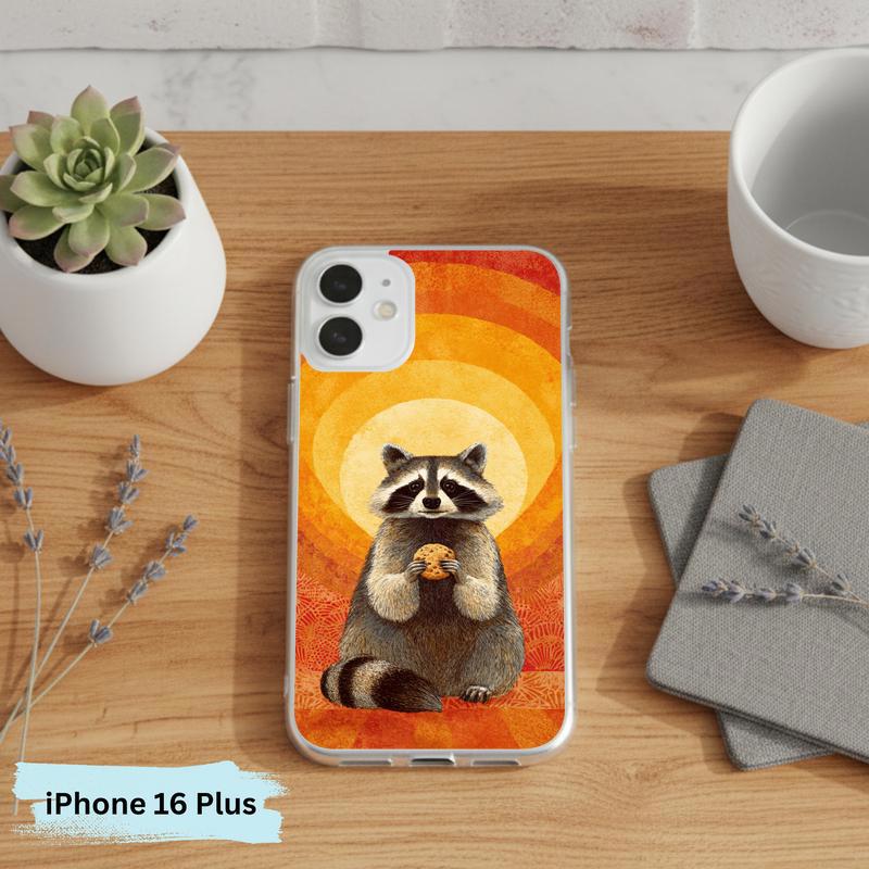 Raccoon Cookie Flower Aura Phone Case IPhone Raccoon Cookie Flower Aura Phone Case IPhone