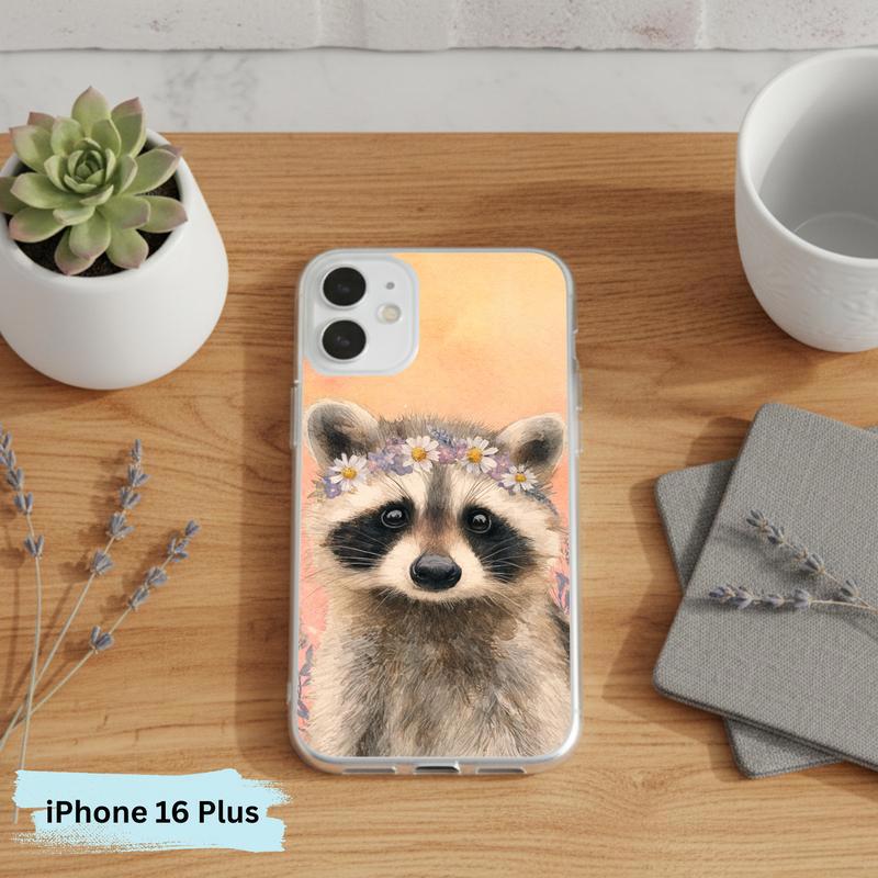 Soft Hippy Baby Raccoon Phone Case IPhone