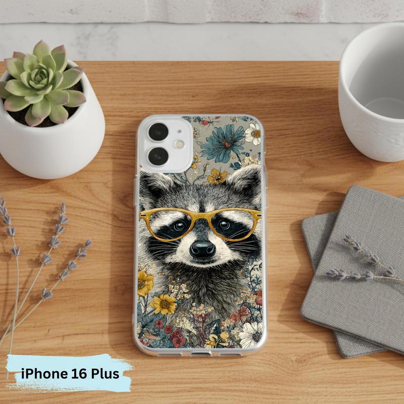 Vintage Peace Hippy Meme Raccoon Phone Case IPhone Vintage Peace Hippy Meme Raccoon Phone Case IPhone