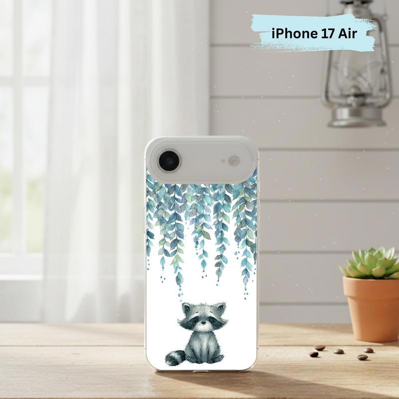 Forest Rain Baby Raccoon Phone Case IPhone
