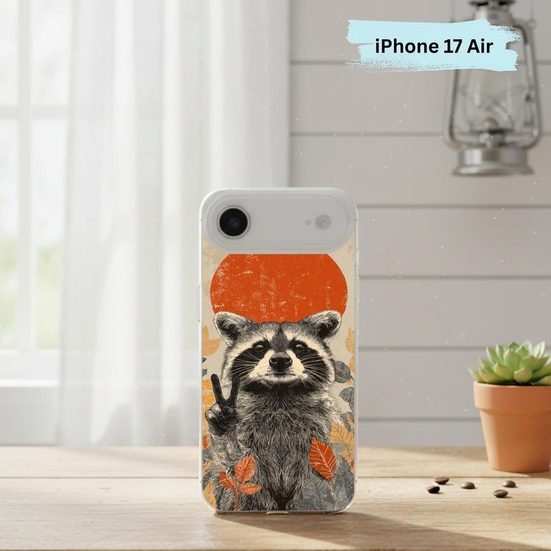 Hippy Roadside Raccoon Vintage Southern Raccoon Phone Case IPhone