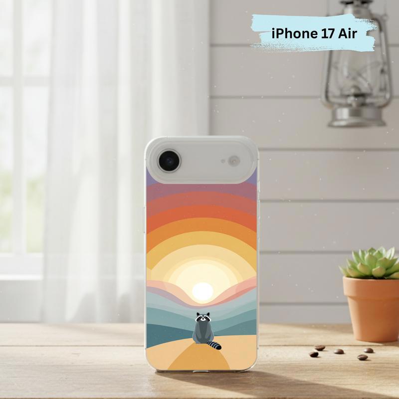 Pastel Rainbow Raccoon With Dreamscape Phone Case IPhone Pastel Rainbow Raccoon With Dreamscape Phone Case IPhone