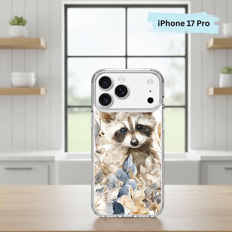 Baby Raccoon Boho Garden Soft Phone Case IPhone