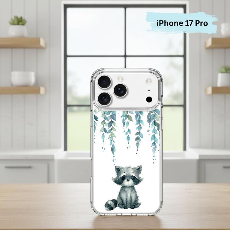 Forest Rain Baby Raccoon Phone Case IPhone