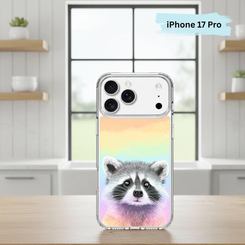 Pastel Rainbow Baby Raccoon Joy – Rainbow Raccoon Phone Case IPhone Pastel Rainbow Baby Raccoon Joy – Rainbow Raccoon Phone Case IPhone