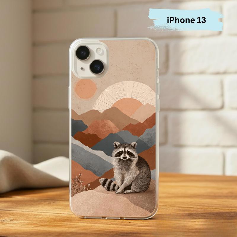 Boho Desert Meme Raccoon Phone Case IPhone Boho Desert Meme Raccoon Phone Case IPhone