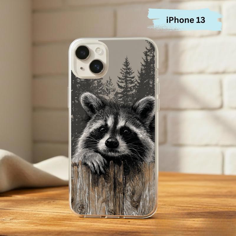 Farmhouse Woodland Sarcastic Raccoon Mood Phone Case IPhone
