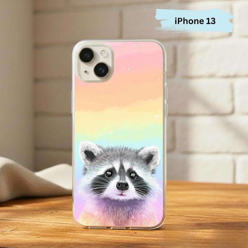 Pastel Rainbow Baby Raccoon Joy – Rainbow Raccoon Phone Case IPhone Pastel Rainbow Baby Raccoon Joy – Rainbow Raccoon Phone Case IPhone
