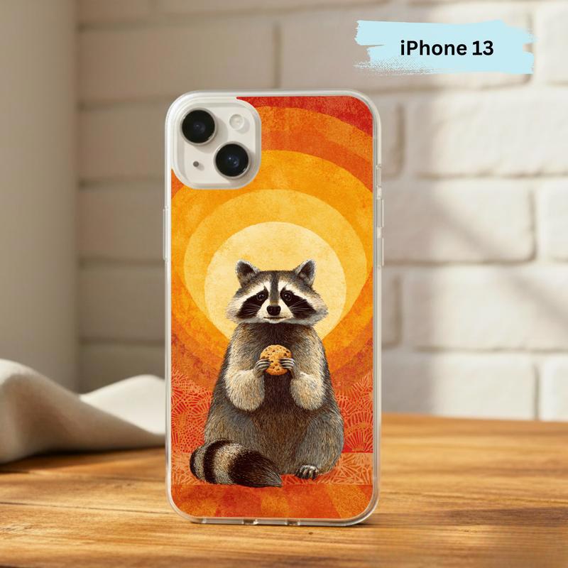 Raccoon Cookie Flower Aura Phone Case IPhone Raccoon Cookie Flower Aura Phone Case IPhone