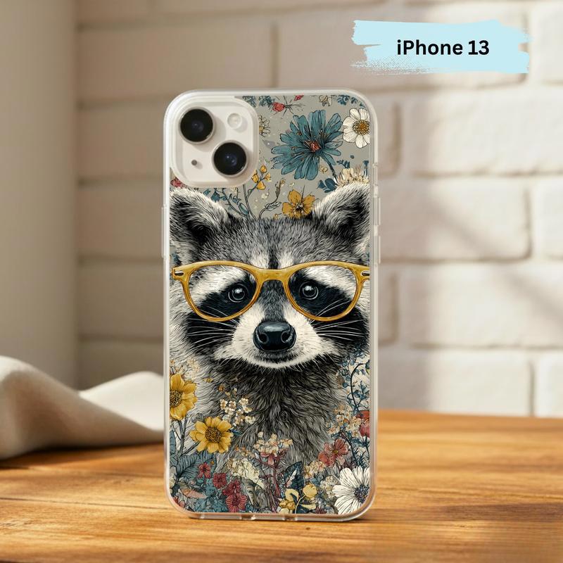 Vintage Peace Hippy Meme Raccoon Phone Case IPhone Vintage Peace Hippy Meme Raccoon Phone Case IPhone