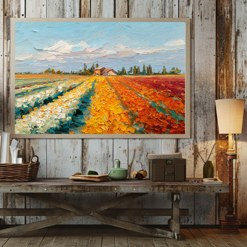 autumn landscape canvas wall art in cozy harvest shades, perfect for laundry room decor that welcomes the fall season
