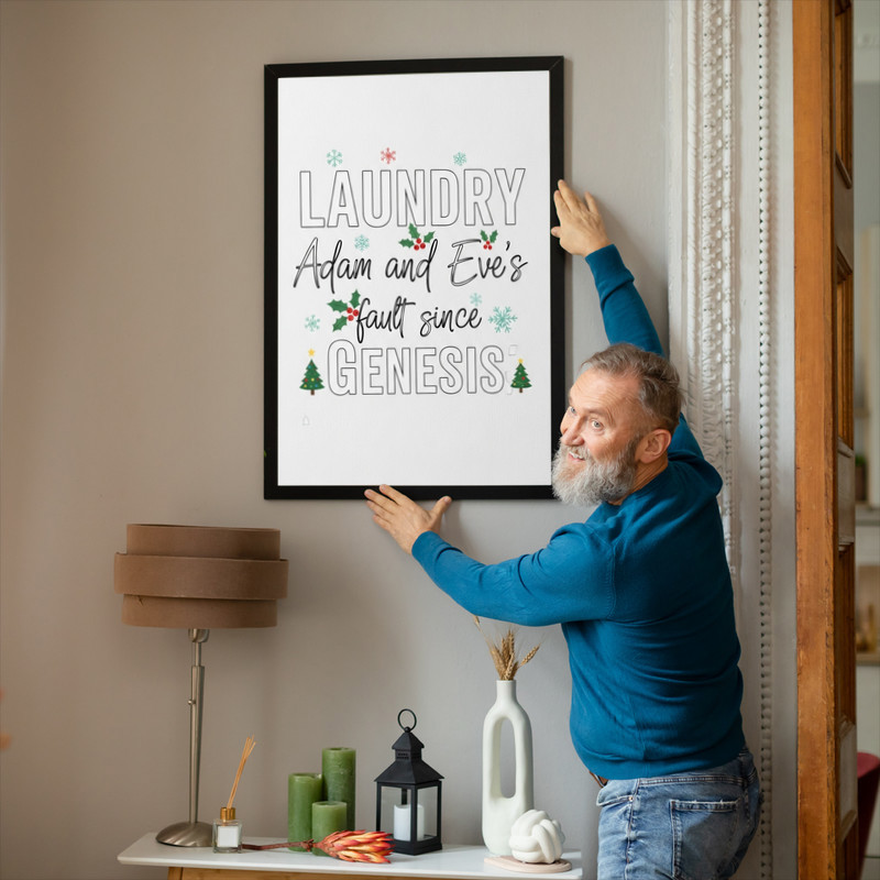 Festive Christmas Laundry Quote – Holiday Laundry Room Decor Canvas Wall Art Festive Christmas Laundry Quote – Holiday Laundry Room Decor Canvas Wall Art