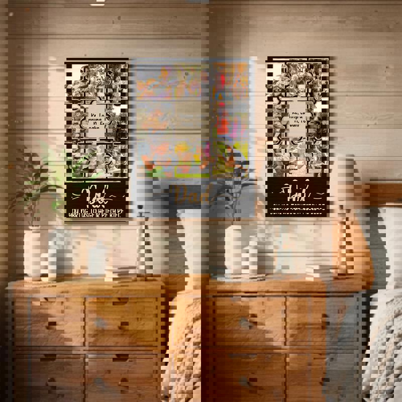 Custom family photo collage canvas, neutral linen texture, 10-photo grid with quote, modern typography, Christmas gift Custom family photo collage canvas, neutral linen texture, 10-photo grid with quote, modern typography, Christmas gift