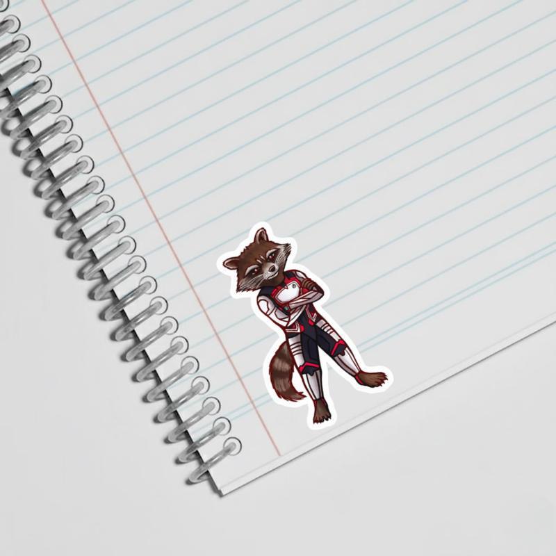 Cool Rocket Raccoon Funny Sticker