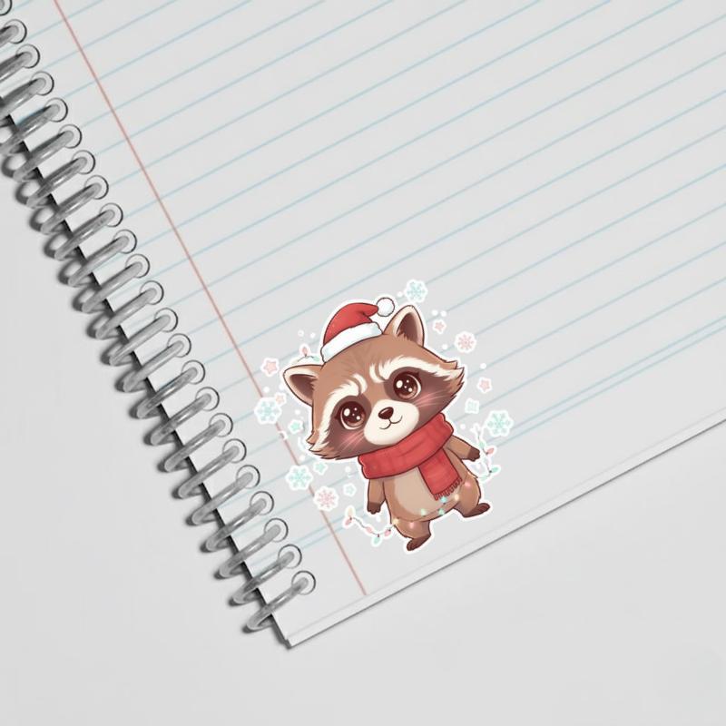 Rocket Raccoon Meme Santa Moment Sticker