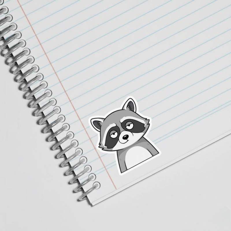 Sarcastic Raccoon Blank Stare Sticker Sarcastic Raccoon Blank Stare Sticker