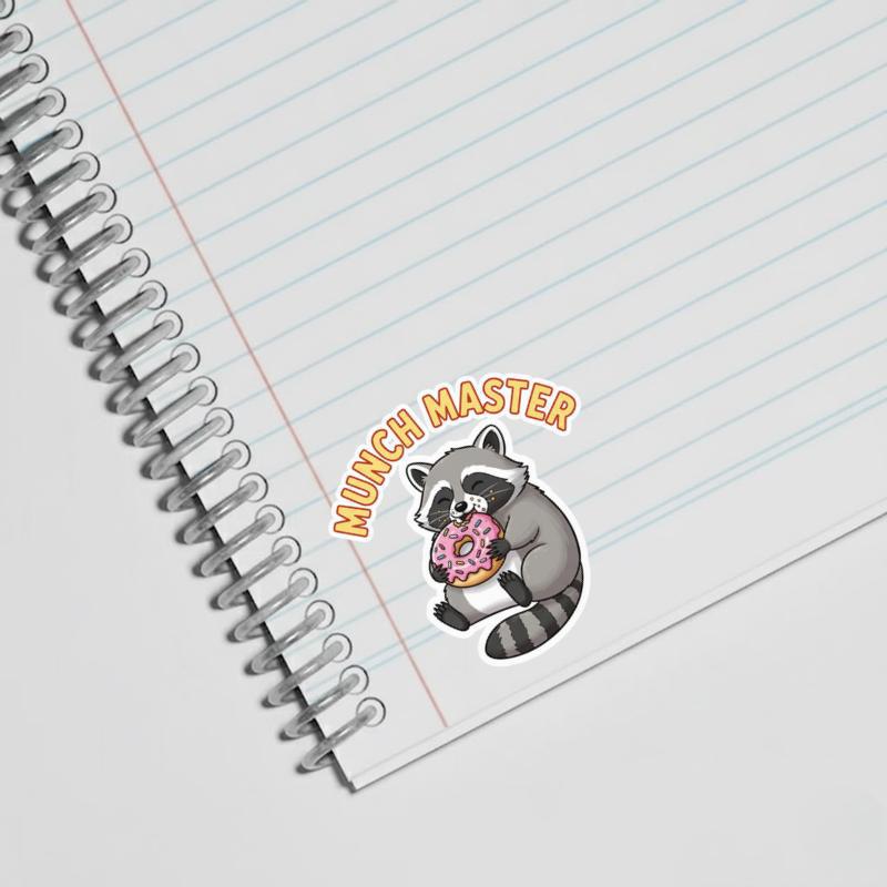 Snack Raccoon Munch Master Sticker