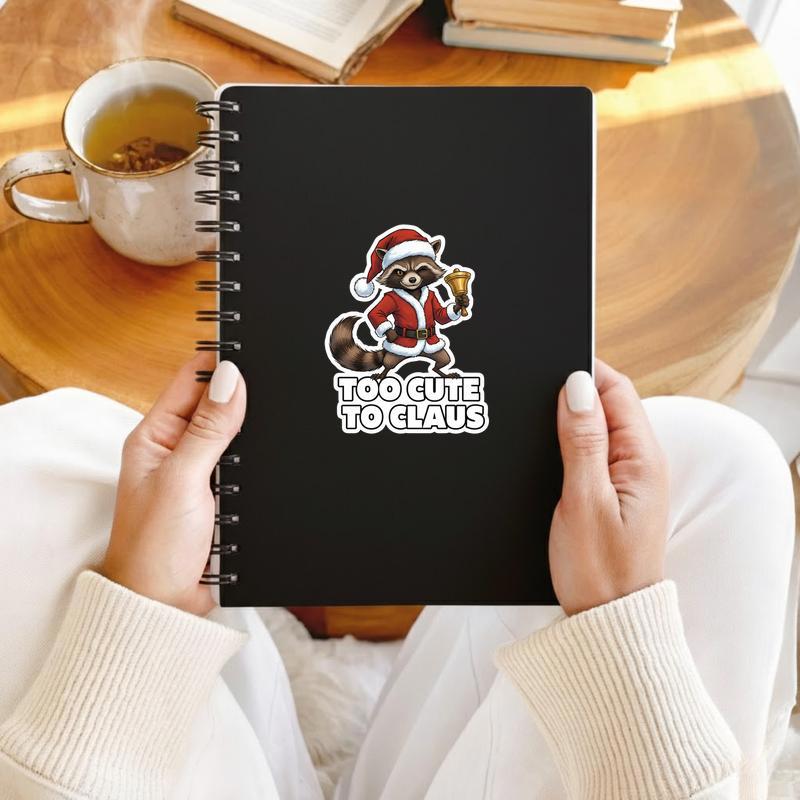 Rocket Raccoon Kawaii Xmas Vibes Sticker Rocket Raccoon Kawaii Xmas Vibes Sticker