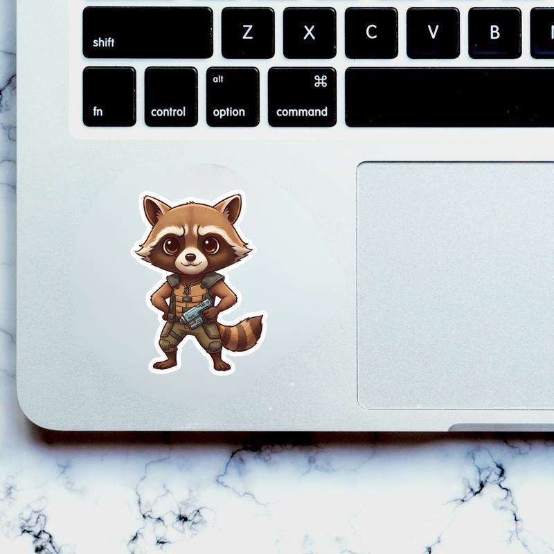 Cute Chibi Rocket Raccoon Meme Sticker