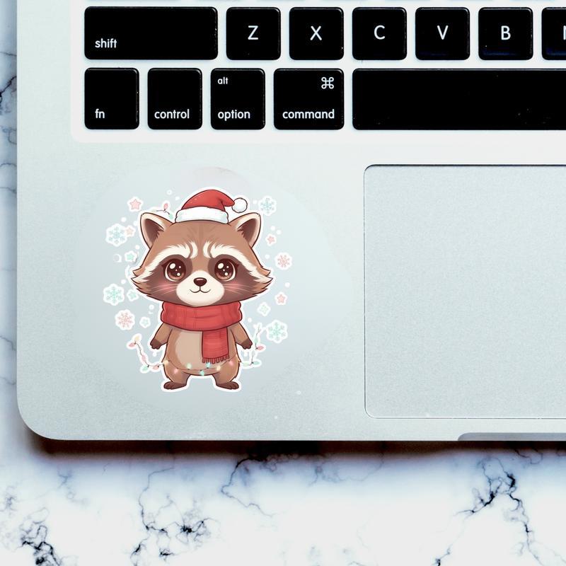 Rocket Raccoon Meme Santa Moment Sticker