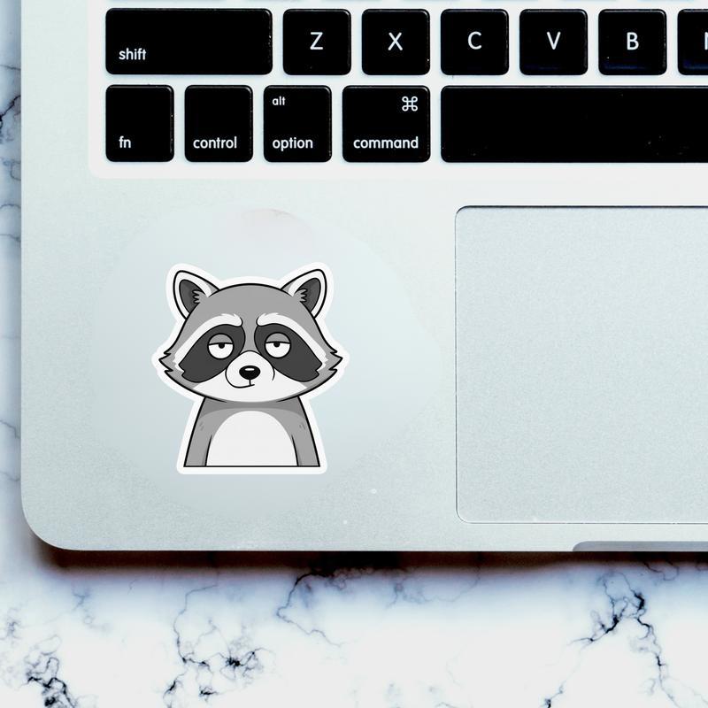 Sarcastic Raccoon Blank Stare Sticker Sarcastic Raccoon Blank Stare Sticker