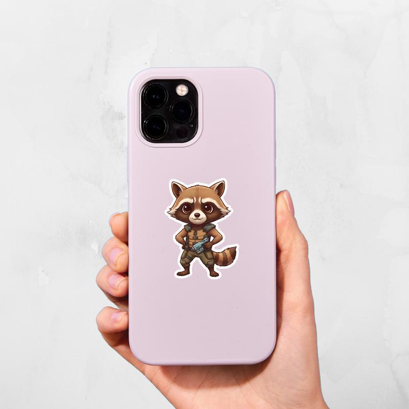 Cute Chibi Rocket Raccoon Meme Sticker