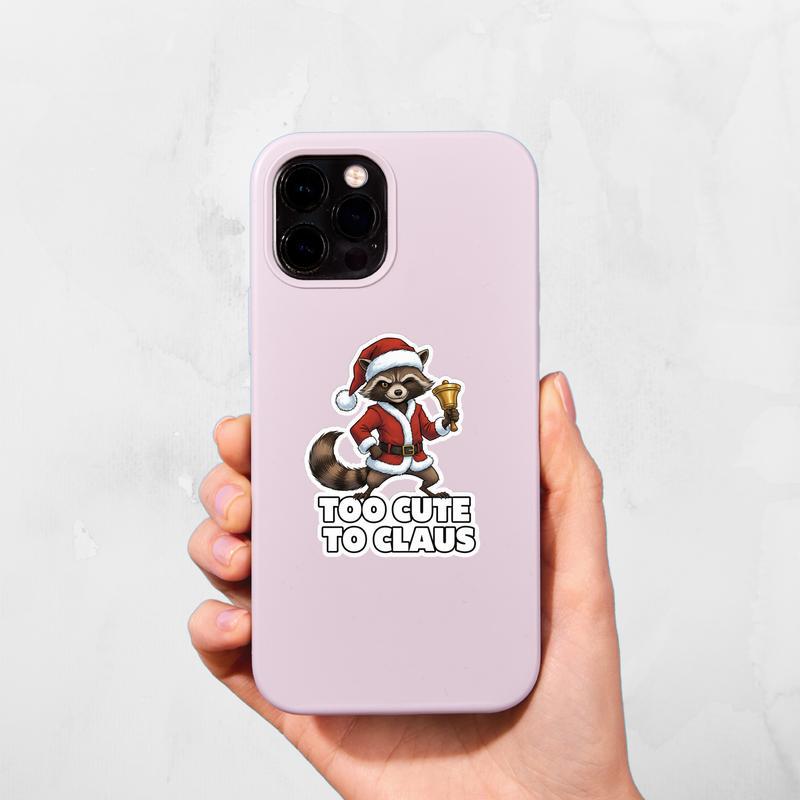 Rocket Raccoon Kawaii Xmas Vibes Sticker Rocket Raccoon Kawaii Xmas Vibes Sticker