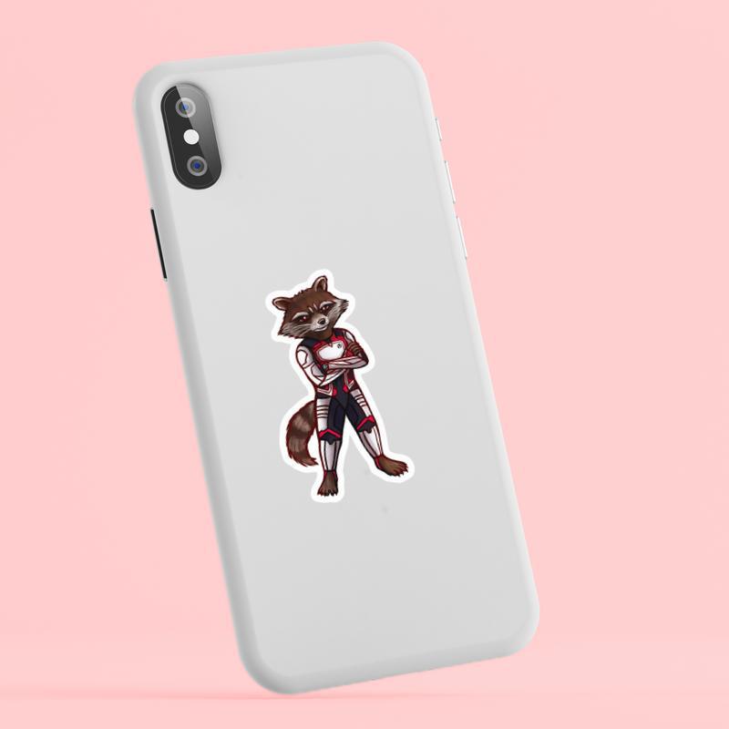 Cool Rocket Raccoon Funny Sticker