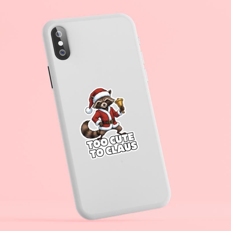 Rocket Raccoon Kawaii Xmas Vibes Sticker Rocket Raccoon Kawaii Xmas Vibes Sticker