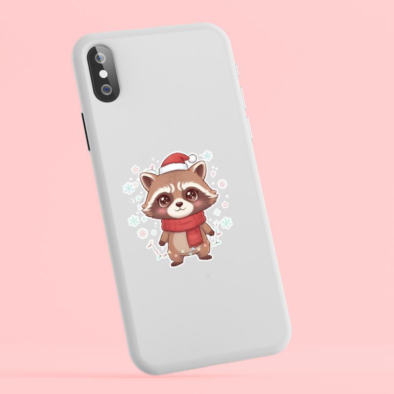 Rocket Raccoon Meme Santa Moment Sticker