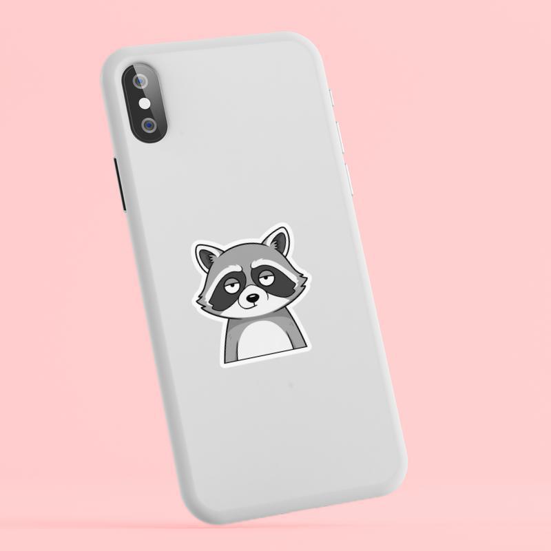 Sarcastic Raccoon Blank Stare Sticker Sarcastic Raccoon Blank Stare Sticker